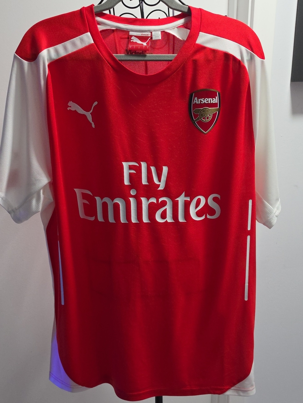 Puma Red & White Arsenal Football Jersey - Fly Emirates